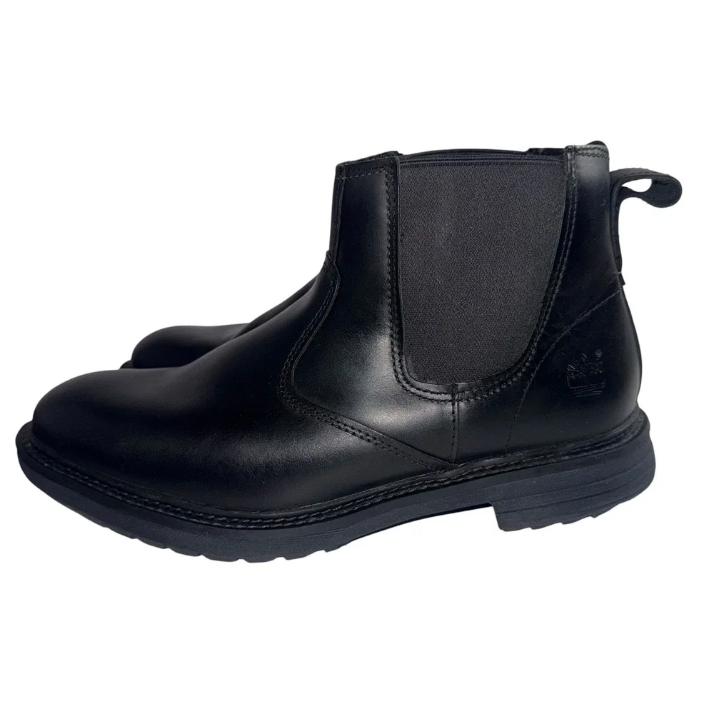 Timberland Tremont Chelsea Boots Mens 10W‎ Black Good Earthkeepers Leather 5124A